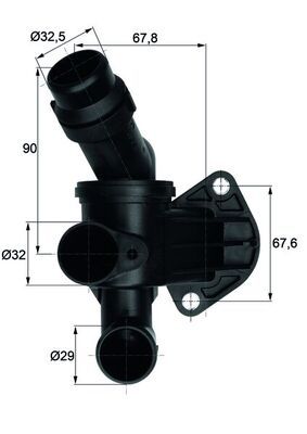 THERMOSTAT WITH HOUSING MAHLE VAG