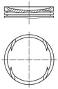 PISTON ASSY + .50MM MAHLE BMW