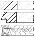 PISTON RING SET STD GOETZE BMW