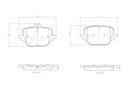 REAR PADS CERAMIC BREMBO MERCEDES