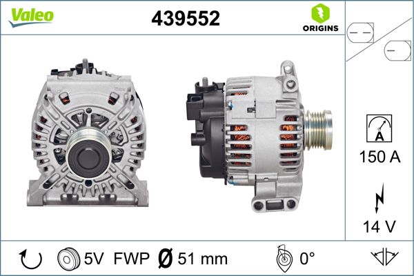 ALTERNATOR 140AMP VALEO MERCEDES