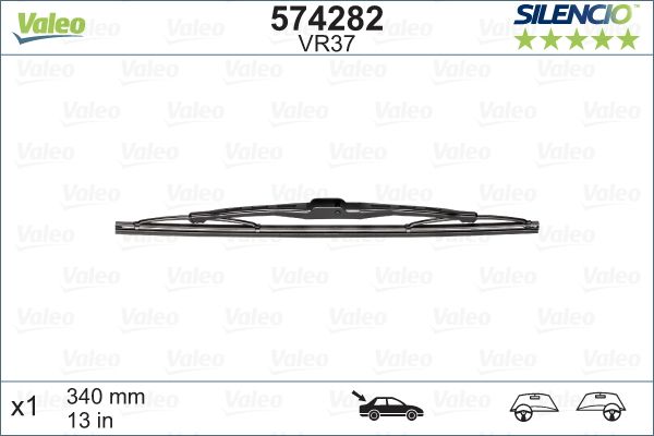 WIPER BLADE REAR VALEO SILENCIO 350MM