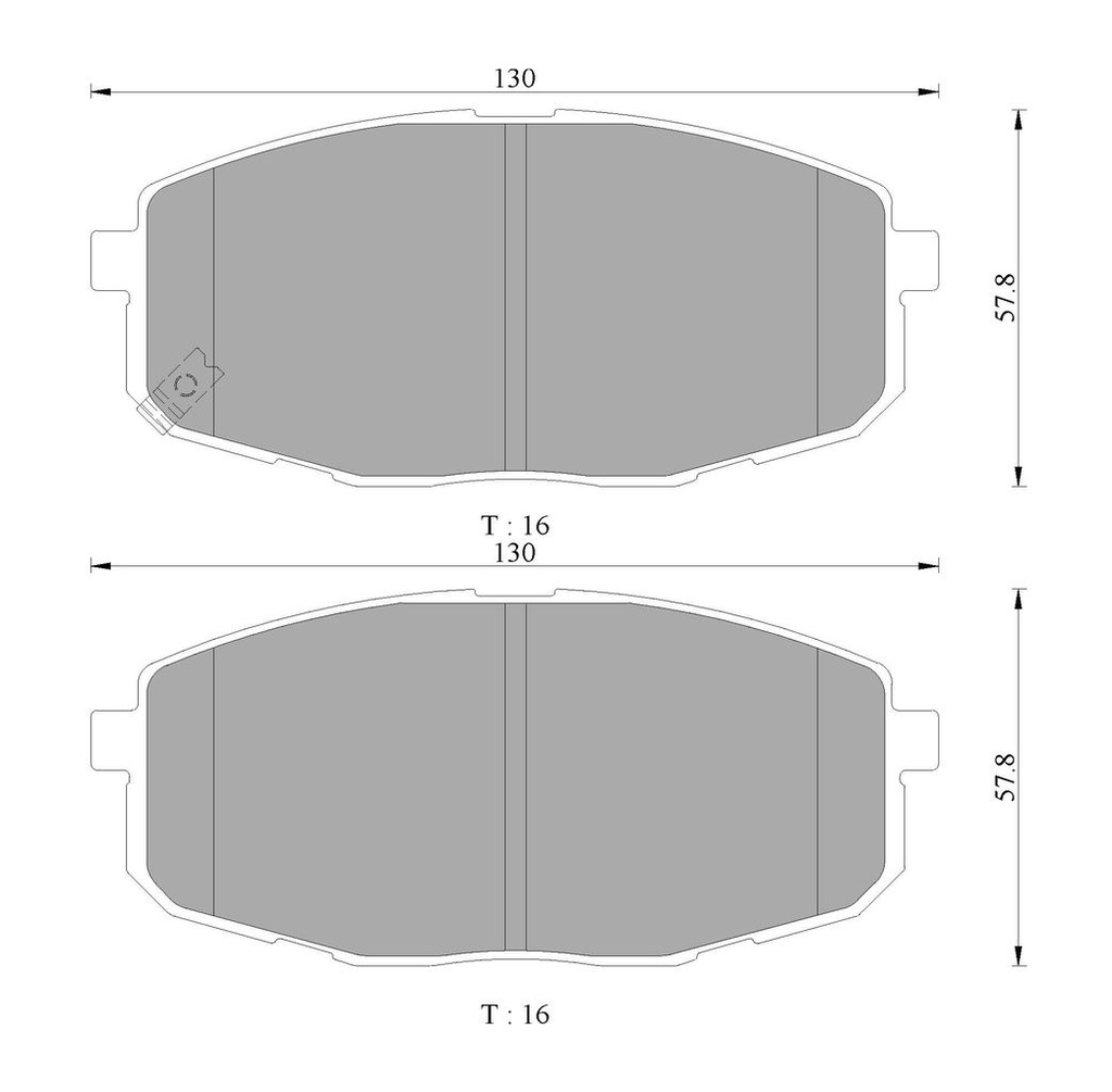 PADS FRONT BOSCH HYUNDAI KIA