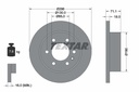 REAR DISC 298MM TEXTAR MERC
