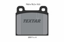 PADS FRONT TEXTAR PORSCHE
