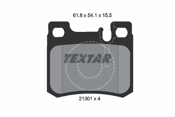 PADS REAR TEXTAR MERC