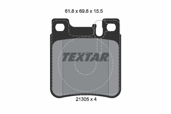 PADS REAR TEXTAR MERC