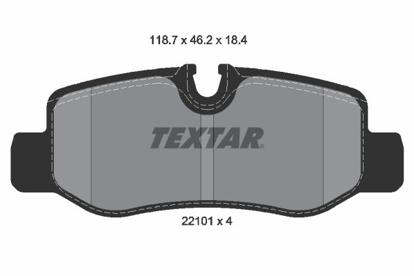 PADS REAR TEXTAR MERC