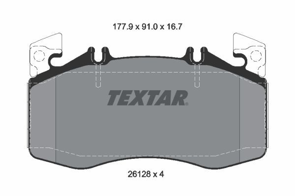 PADS FRONT TEXTAR MERC