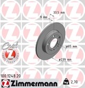 REAR DISC ZIMMERMANN VAG
