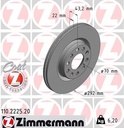 REAR DISC ZIMMERMANN ALFA