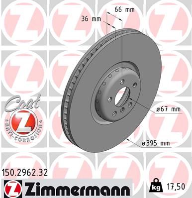 FRONT DISC 395MM LH ZIM BMW  2-PCE DISC