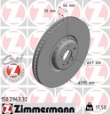 FRONT DISC 395MM RH ZIM BMW 2-PCE DISC