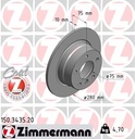 REAR DISC 280MM ZIMMERMANN BMW