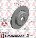REAR DISC 330MM ZIMMERMANN BMW 1-PCE TYP