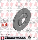 FRONT DISC ZIMMERMANN RENAULT
