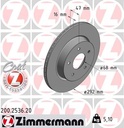 REAR DISC 292MM ZIMMERMANN RENAULT