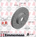 FRONT DISC 322MM XDRILLED ZIMMERMANN MER