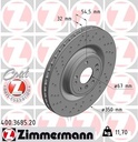 FRONT DISC 350MM XDRILLED ZIMMERMANN MER