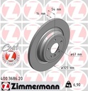 REAR DISC 325MM ZIMMERMANN MERC