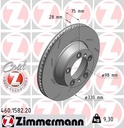 REAR DISC 330MM LH ZIMMERMANN PORSCHE