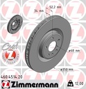FRONT DISC 350MM LH ZIMMERMANN PORSCHE