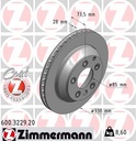 REAR DISC 330MM ZIMMERMANN VAG
