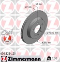 REAR DISC 300MM ZIMMERMANN VAG