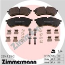 PADS FRONT ZIMMERMANN VAG