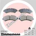 PADS REAR ZIMMERMANN MERC