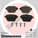 PADS REAR ZIMMERMANN MERC
