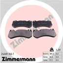 PADS FRONT ZIMMERMANN MERC