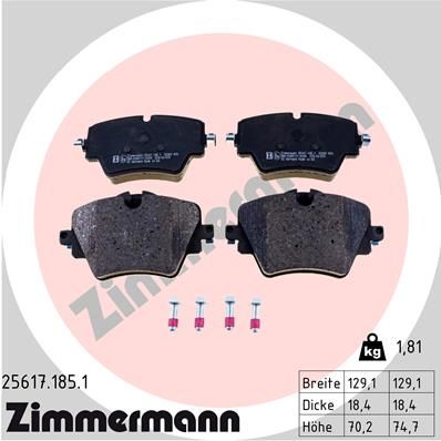 PADS FRONT ZIMMERMANN BMW