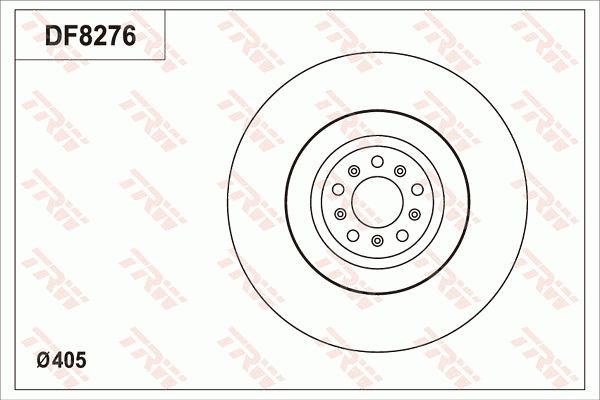 FRONT DISC TRW BENTLEY 405MM