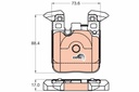 PADS REAR TRW BMW