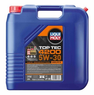 ENGINE OIL 20L 5W30 TOP TEC 4200 NEW GENERATION LIQUI MOLY