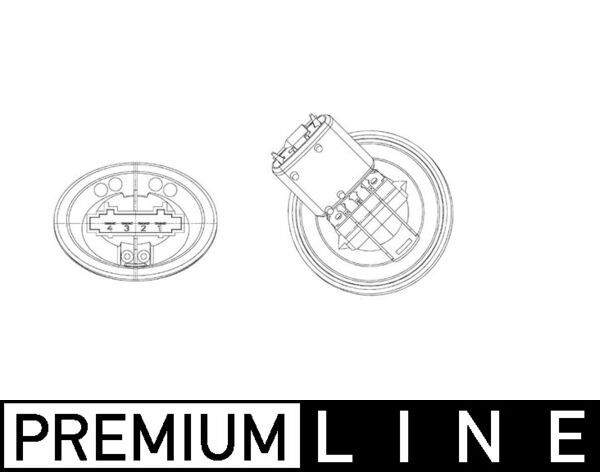 A/C BLOWER RESISTOR MAHLE VAG