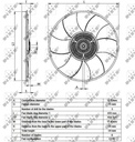 FAN CLUTCH + BLADE NRF MERC VAG