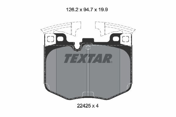 FRONT PADS TEXTAR BMW
