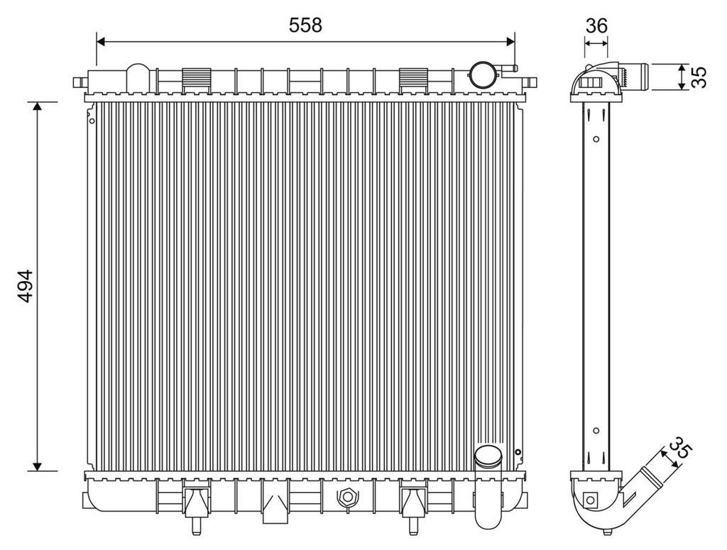 RADIATOR VALEO LAND ROVER