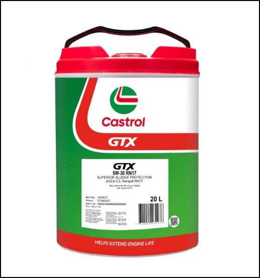 ENGINE OIL 20L 5W30 RN17 GTX CASTROL