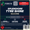 SPLENDIORE TYRE SHINE SILICONE 20L FORTE HIGH GLOSS SOLVENT