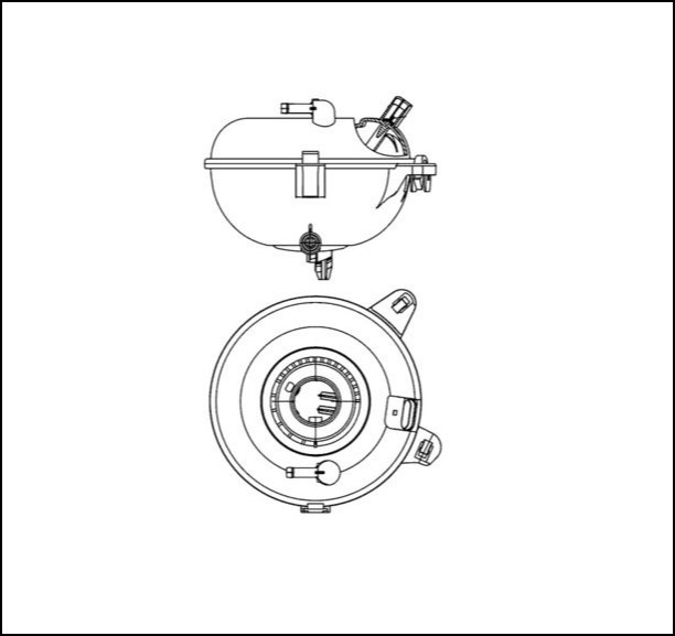 EXPANSION TANK W/O CAP MAHLE VAG