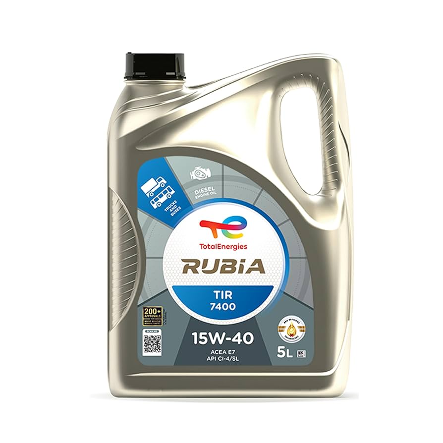 Engine Oil 5L 15w40 Tir 7400 Rubia Total