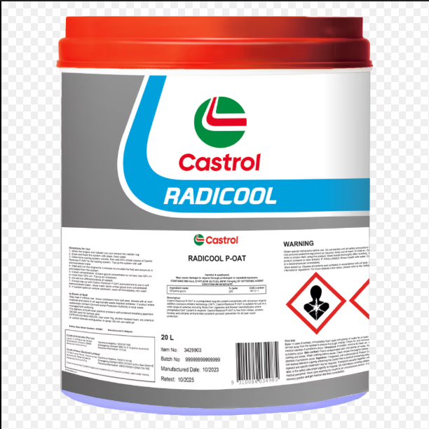 COOLANT 20L (PURPLE) CASTROL RADICOOL SI-OAT CONCENTRATE VAG APPROVED