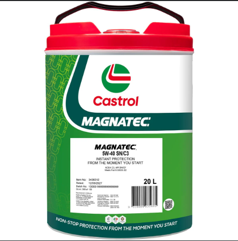 ENGINE OIL 20L 5W40 SN C3 MAGNATEC CASTROL