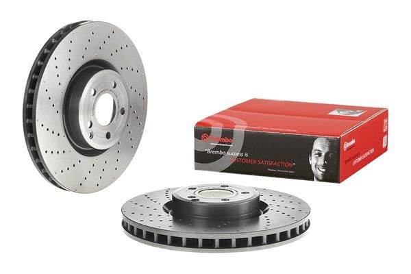 FRONT DISC 360MM CROSS DRILLED BREMBO MERC