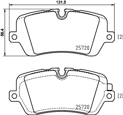 REAR PADS PAGID LAND ROVER