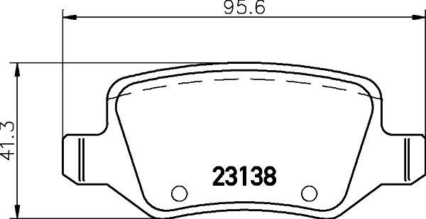 BRAKE PADS REAR PAGID MERC