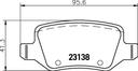 BRAKE PADS REAR PAGID MERC